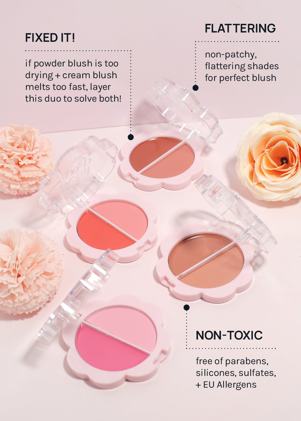 AOA Petal Pop Blush Duo Cream + Powder – Shop Miss A