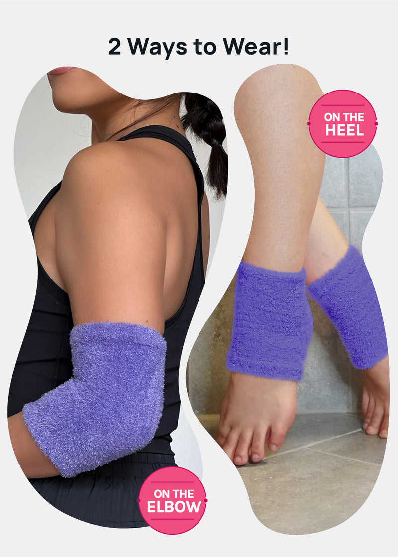 Gel Lined Heel and Elbow Spa Cover - Lavender  COSMETICS - Shop Miss A