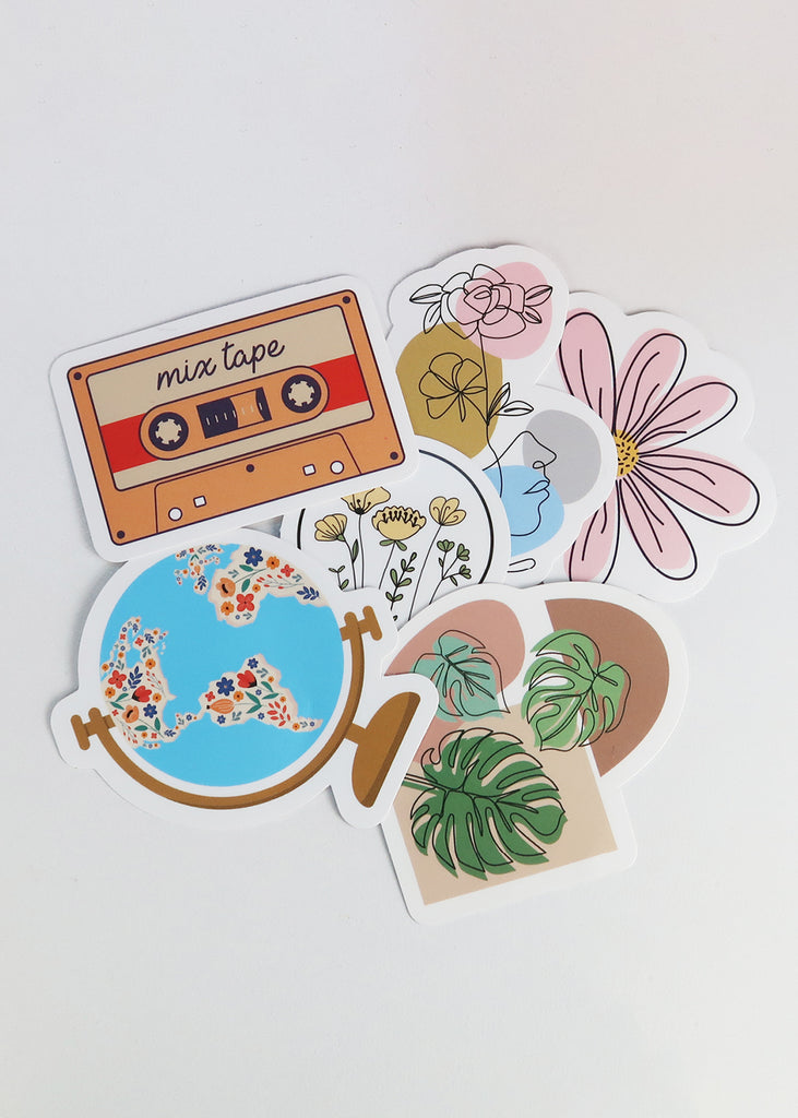 Official Key Items Sticker - Floral Face  LIFE - Shop Miss A