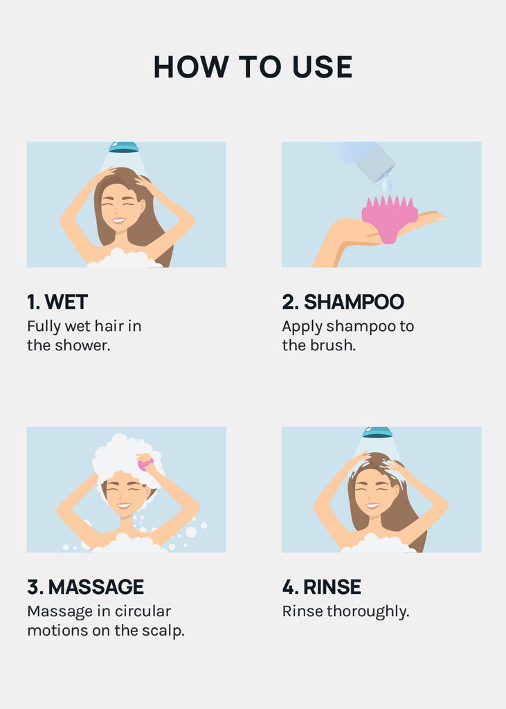 A+ Shampoo Scalp Massager Brush (44 bristles)  COSMETICS - Shop Miss A