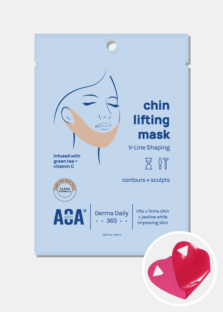 AOA Skin Chin Lifting Mask for V-Line Shaping - Green Tea + Vitamin C  Skincare - Shop Miss A