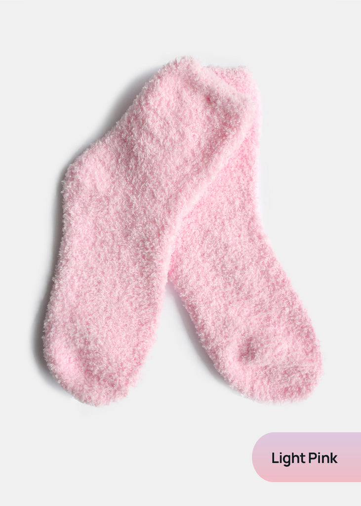 Warm and Fuzzy Winter Socks Light Pink ACCESSORIES - Shop Miss A