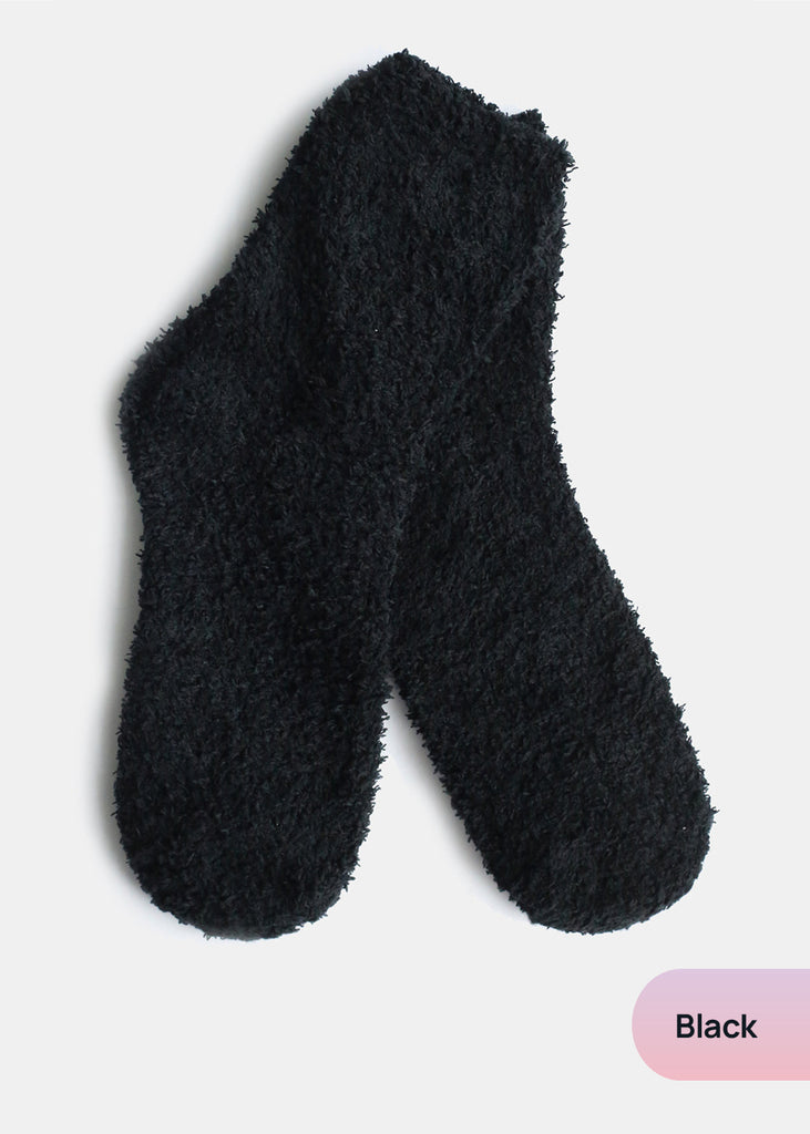 Warm and Fuzzy Winter Socks Black ACCESSORIES - Shop Miss A