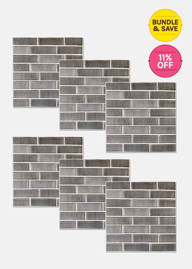 Official Key Item Wall Tiles- Grey Brick 6 Pack Value Set SALE - Shop Miss A