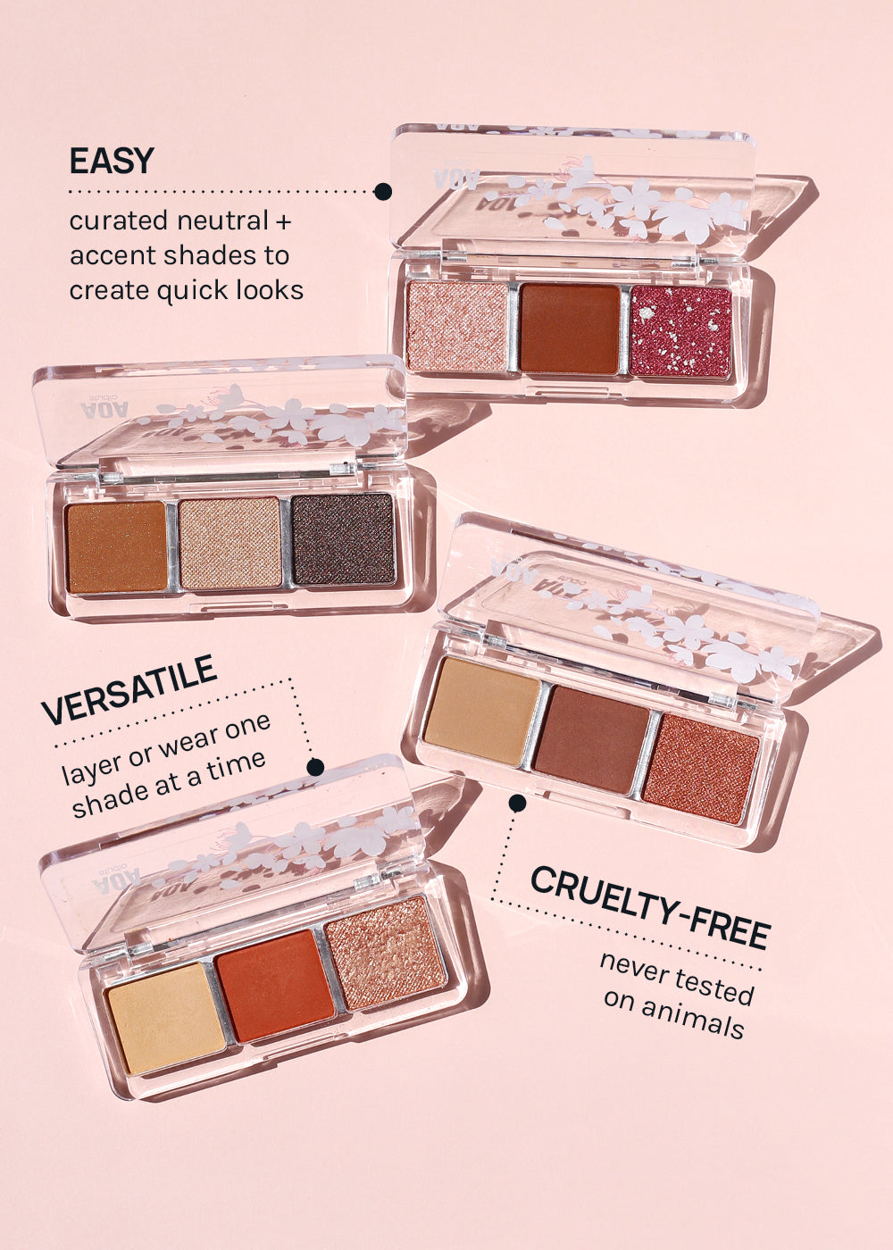 AOA Cherry Blossom 3-Color Eyeshadow Palettes – Shop Miss A