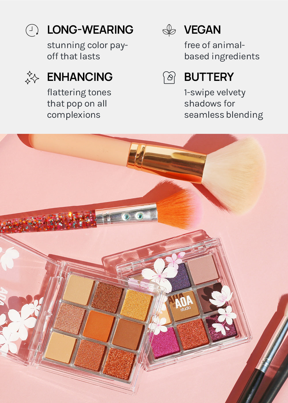 AOA Cherry Blossom 9-Color Eyeshadow Palettes – Shop Miss A