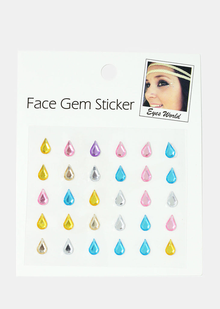 Teardrop Face Gem Stickers  COSMETICS - Shop Miss A