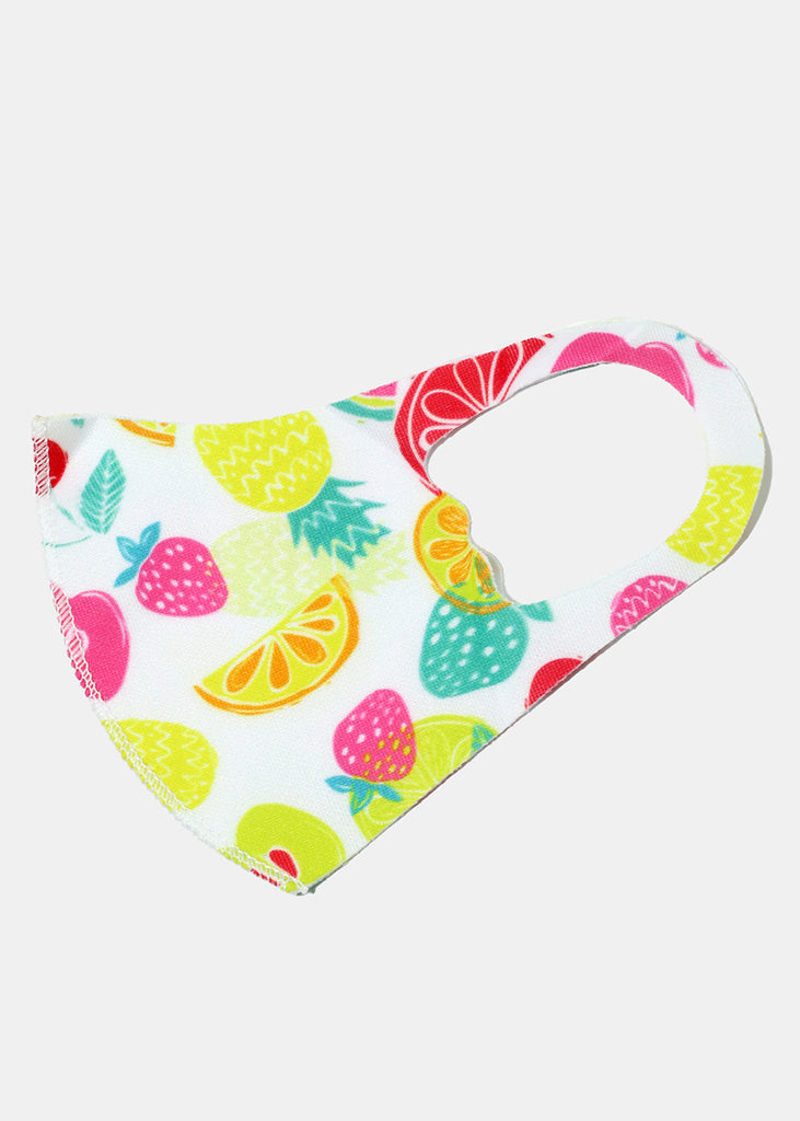 Fruity Print Kid's Face Mask White ACCESSORIES - Shop Miss A