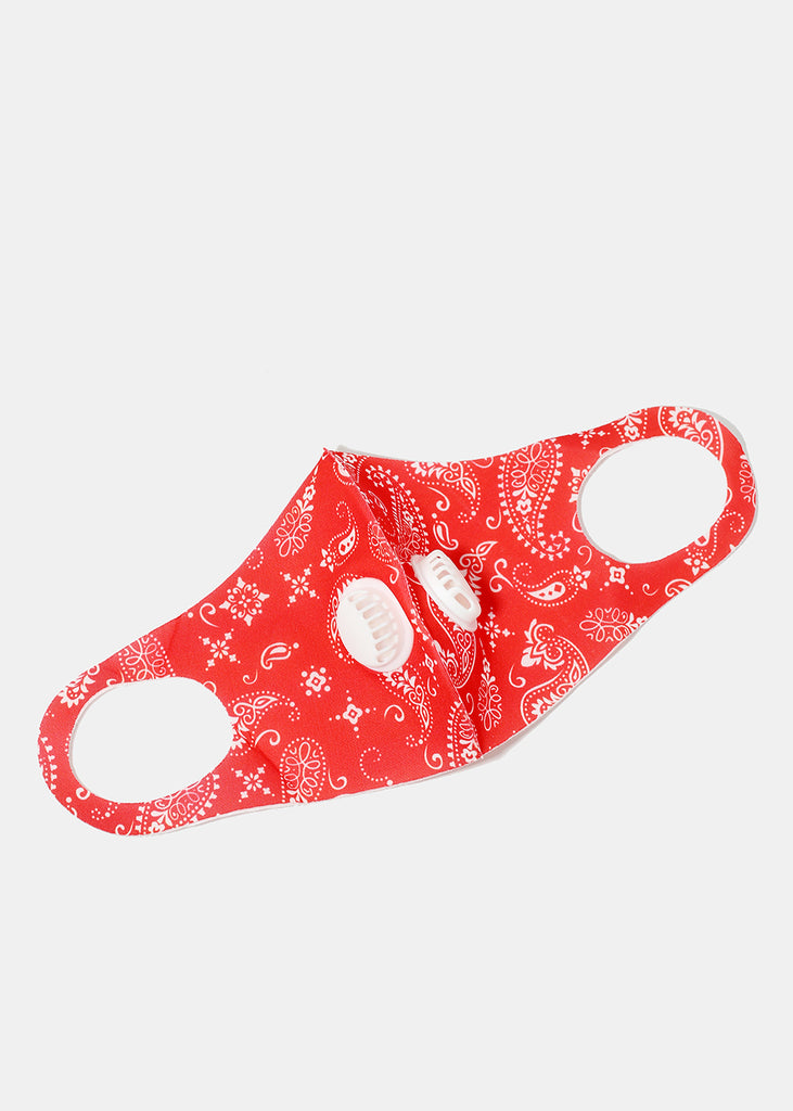 Paisley Print Face Mask with Double Dust Filter  ACCESSORIES - Shop Miss A