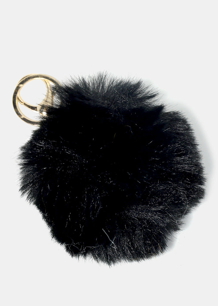 Pom Pom Keychain Black ACCESSORIES - Shop Miss A