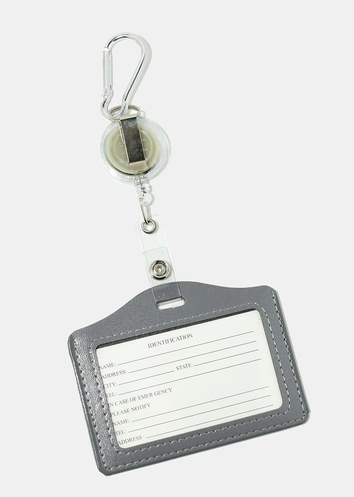 Solid Color Retractable ID Holder  ACCESSORIES - Shop Miss A