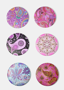 Paisley Print Double Sided Pocket Mirror  ACCESSORIES - Shop Miss A