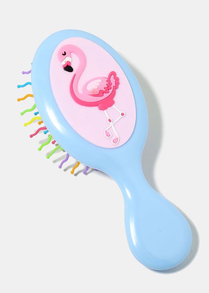 Flamingo Mini Hair Brush Blue ACCESSORIES - Shop Miss A