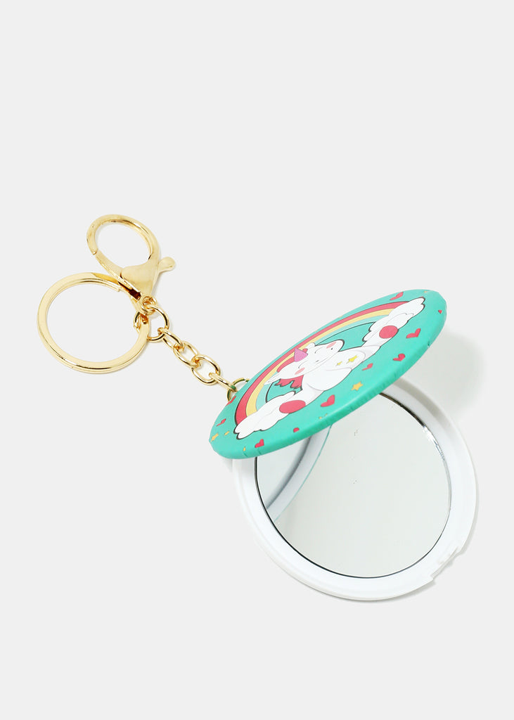 Unicorn Print Keychain Mirror  ACCESSORIES - Shop Miss A