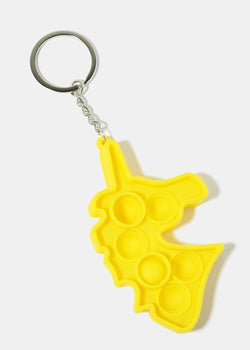 Unicorn Bubble Pop Keychain Fidget Yellow ACCESSORIES - Shop Miss A