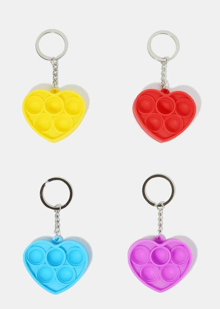 Heart Bubble Pop Keychain Fidget  ACCESSORIES - Shop Miss A
