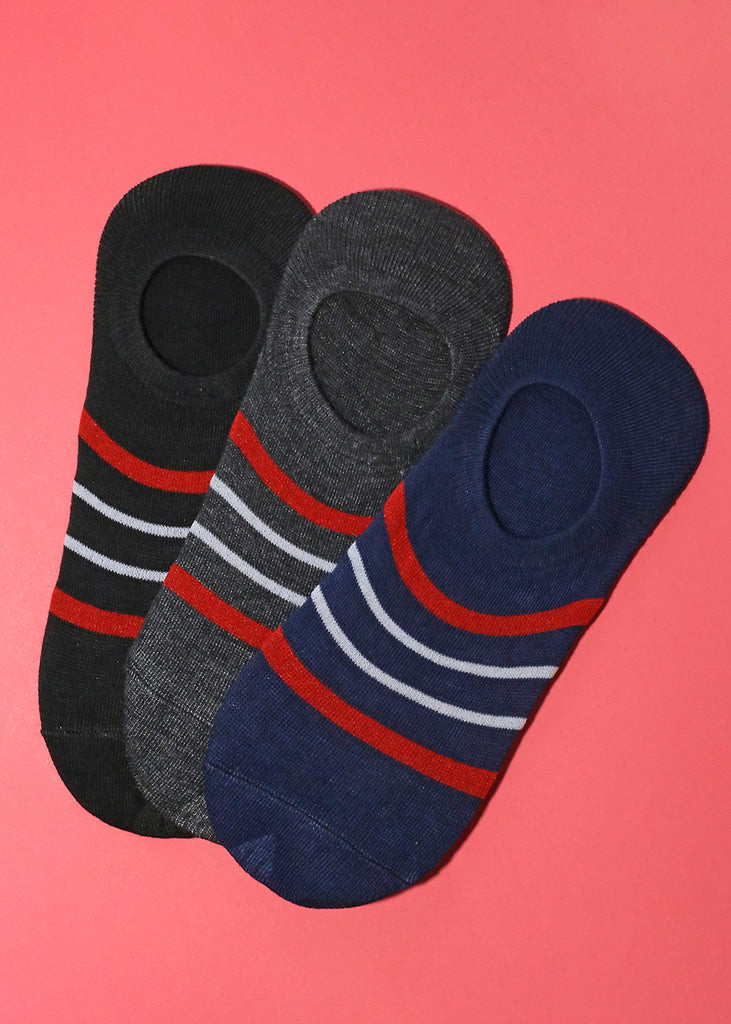 Men's Striped No Show Socks  SALE - Shop Miss A