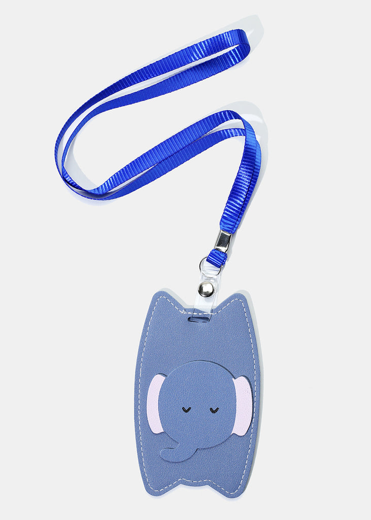 Animal ID Holder Lanyard Blue ACCESSORIES - Shop Miss A