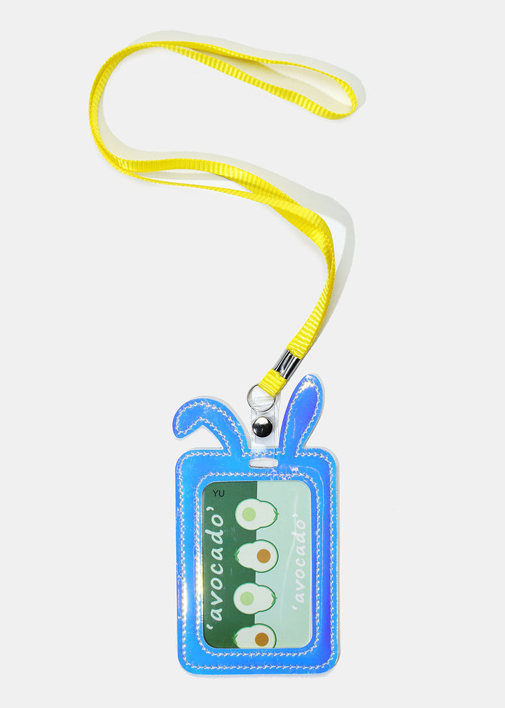 Holographic Bunny Ear Lanyard Yellow ACCESSORIES - Shop Miss A