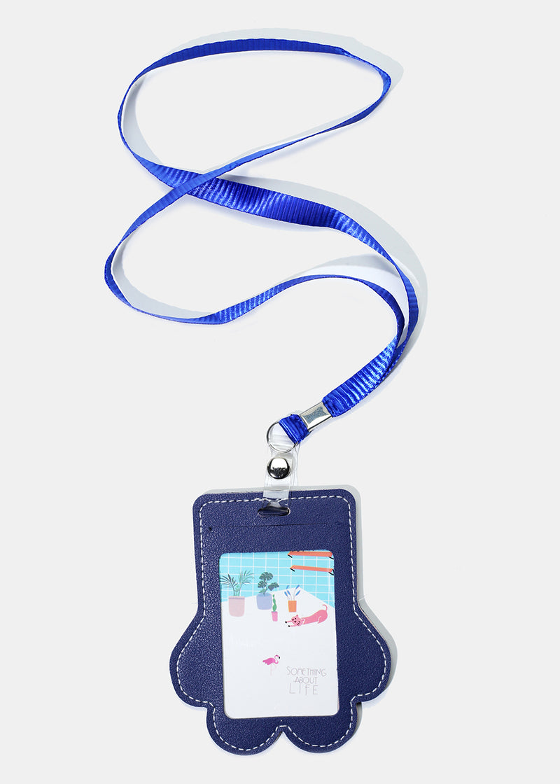 Cat Paw Lanyard Blue ACCESSORIES - Shop Miss A
