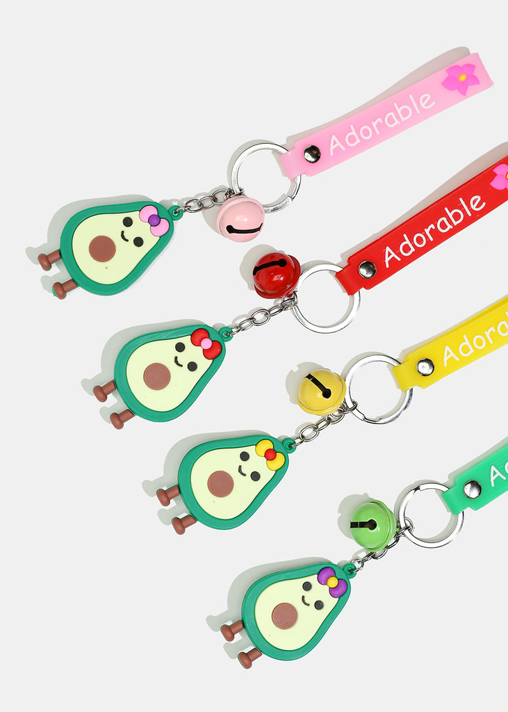 Avocado "ADORABLE" Keychain with Bell  ACCESSORIES - Shop Miss A