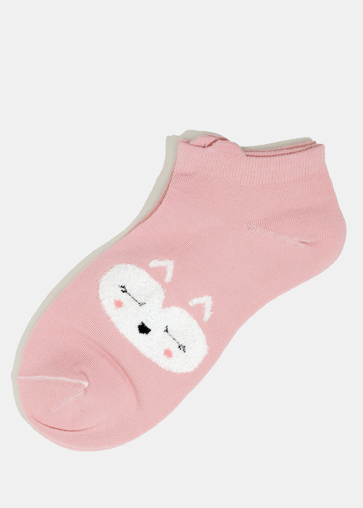 Cute Animal Low-Cut Socks Pink ACCESSORIES - Shop Miss A