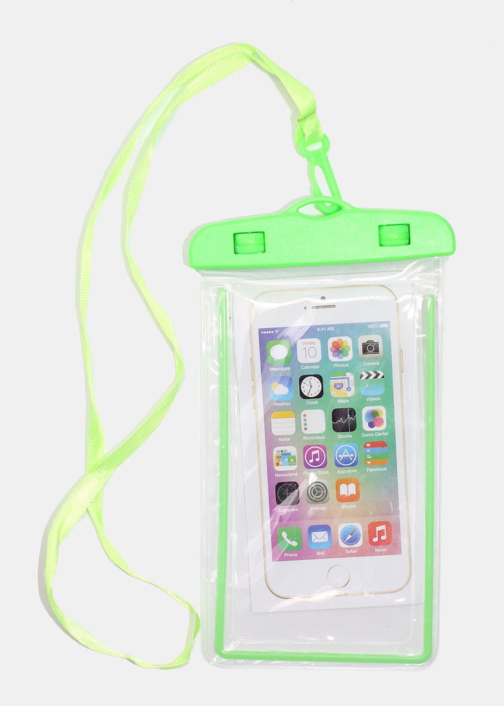 Waterproof Phone Pouch Green ACCESSORIES - Shop Miss A