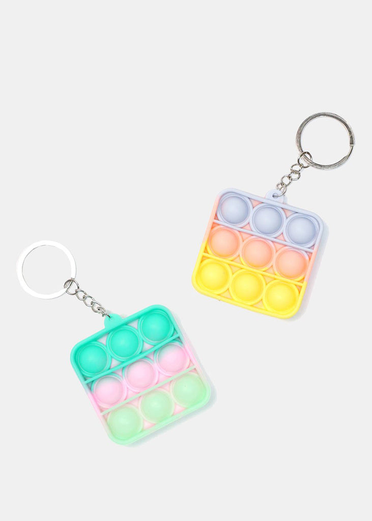 Square Tie-Dye Push Pop Keychain Fidget  ACCESSORIES - Shop Miss A
