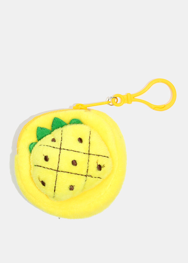 Cute Fruits & Vegetables Coin Pouch Pineapple ACCESSORIES - Shop Miss A