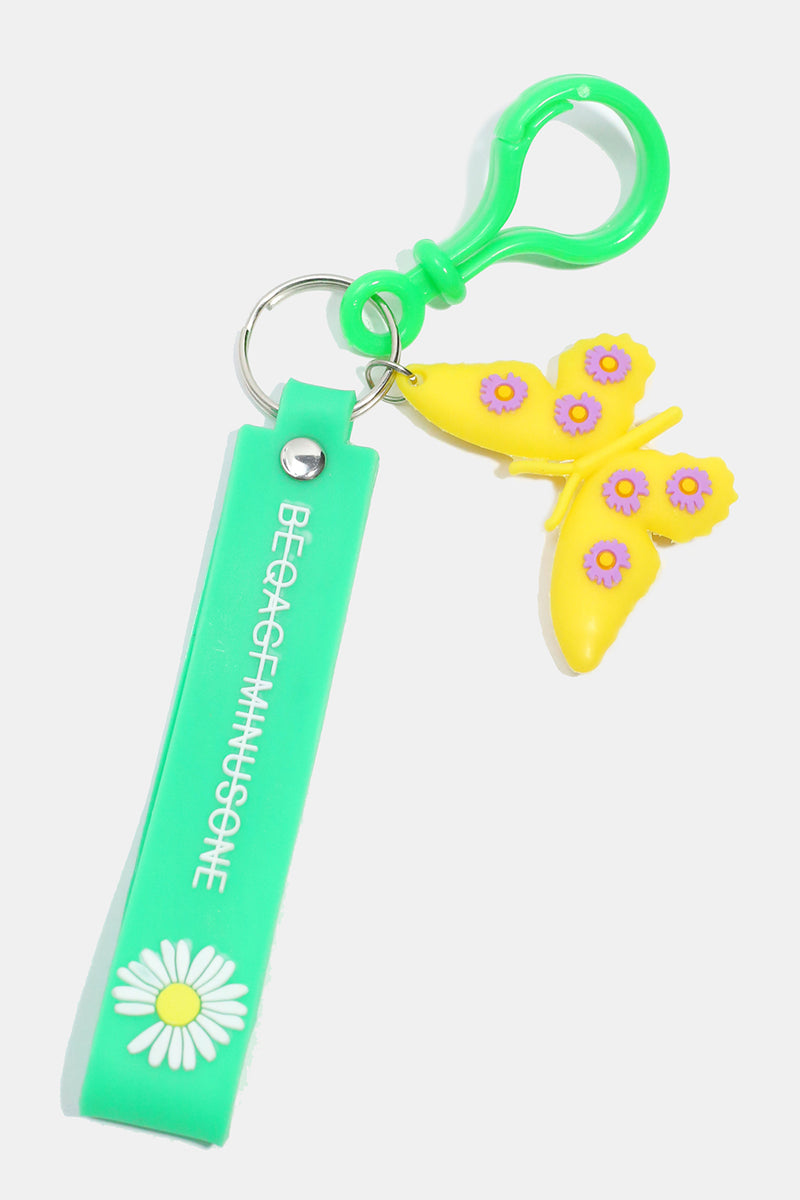 Colorful Butterfly Keychain Green ACCESSORIES - Shop Miss A