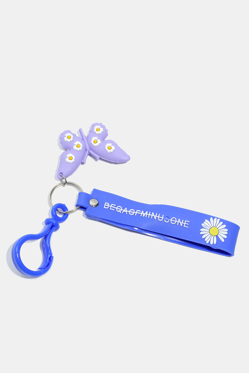 Colorful Butterfly Keychain Blue ACCESSORIES - Shop Miss A
