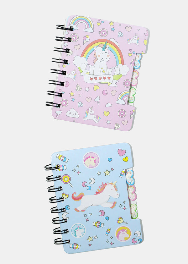 Unicorn Print Notebook  ACCESSORIES - Shop Miss A