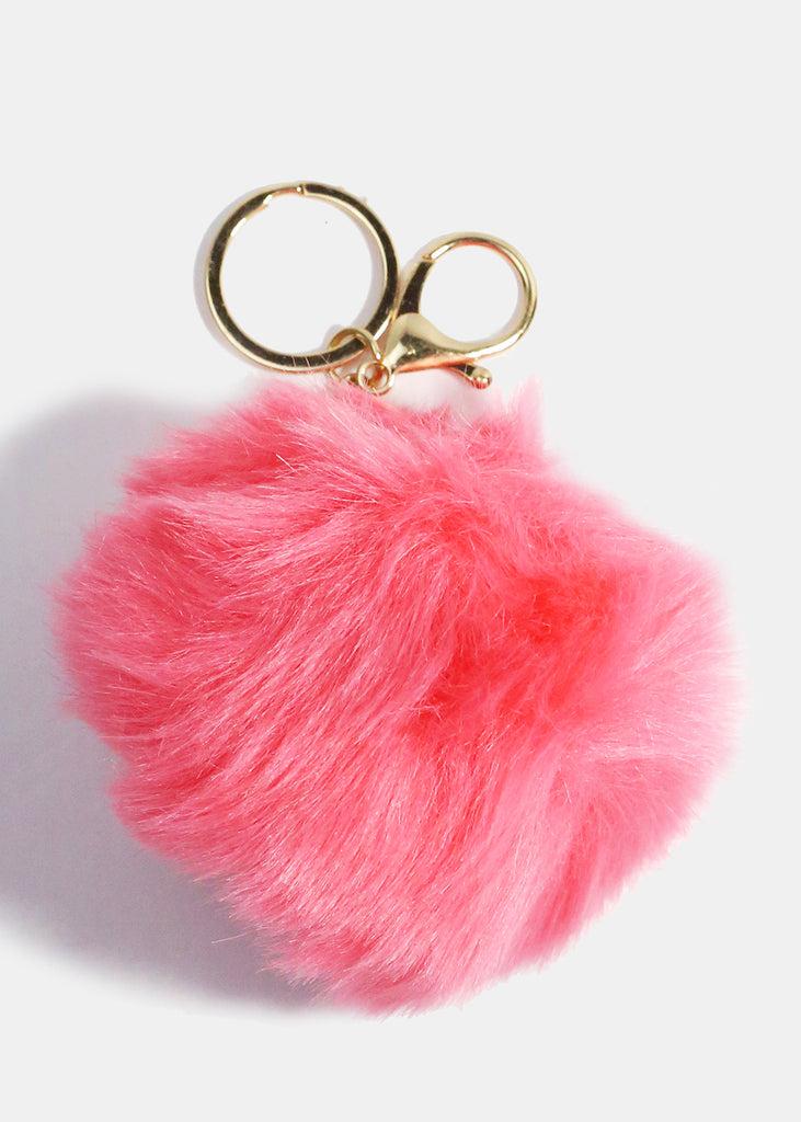 Fuzzy Pom Keychain Pink ACCESSORIES - Shop Miss A