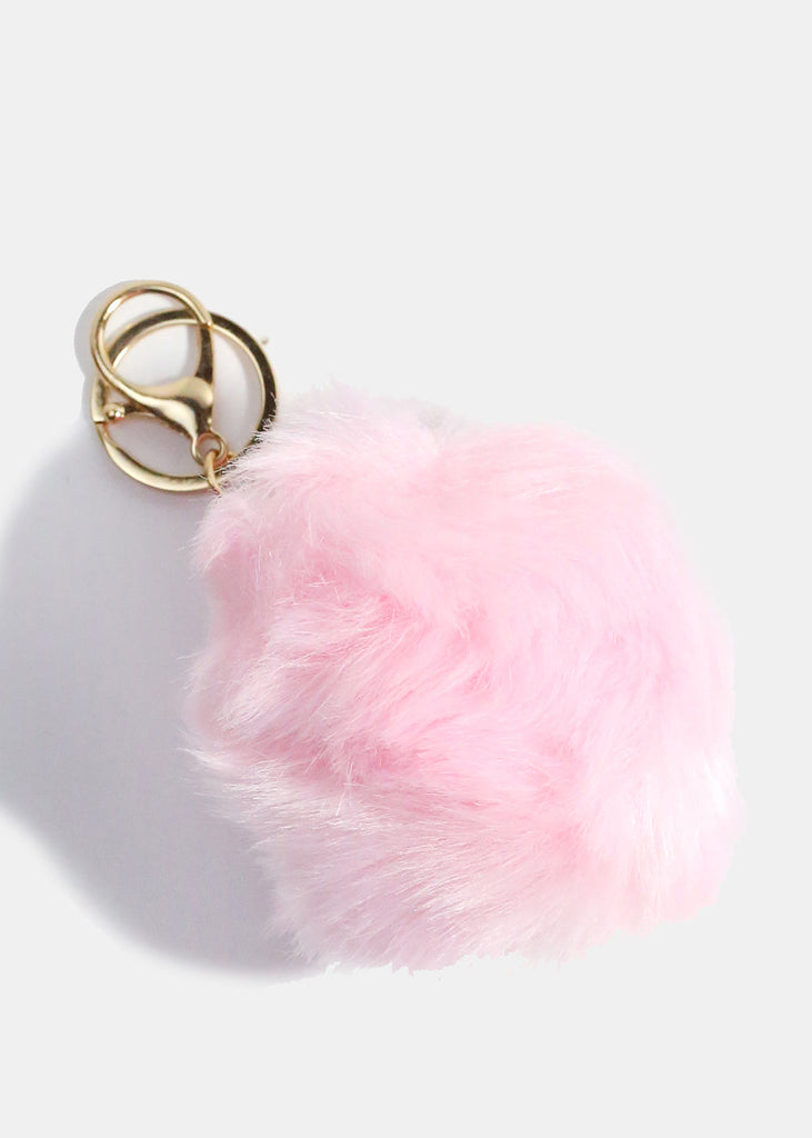 Fuzzy Pom Keychain Light Pink ACCESSORIES - Shop Miss A