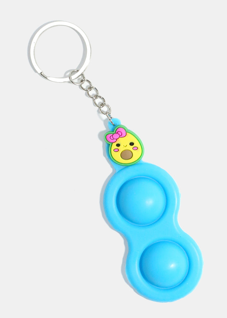 Mini Avocado Push Pop Keychain Fidget Blue ACCESSORIES - Shop Miss A