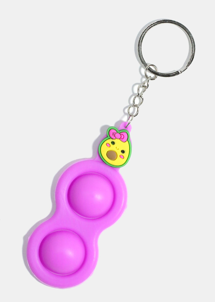Mini Avocado Push Pop Keychain Fidget Purple ACCESSORIES - Shop Miss A