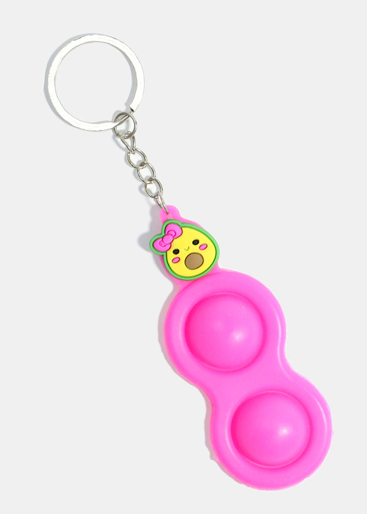 Mini Avocado Push Pop Keychain Fidget Pink ACCESSORIES - Shop Miss A