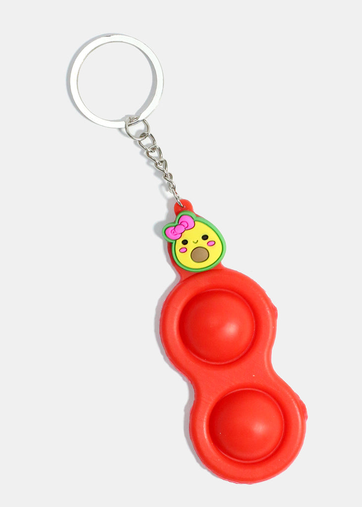 Mini Avocado Push Pop Keychain Fidget Red ACCESSORIES - Shop Miss A