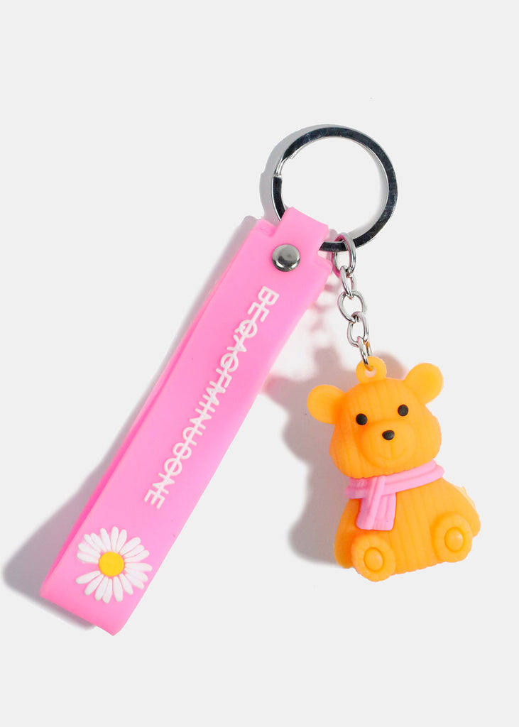Bear Wristband Keychain Pink ACCESSORIES - Shop Miss A