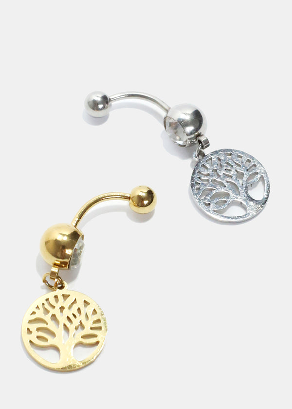 Tree of Life in Circle Belly Piercing  JEWELRY - Shop Miss A