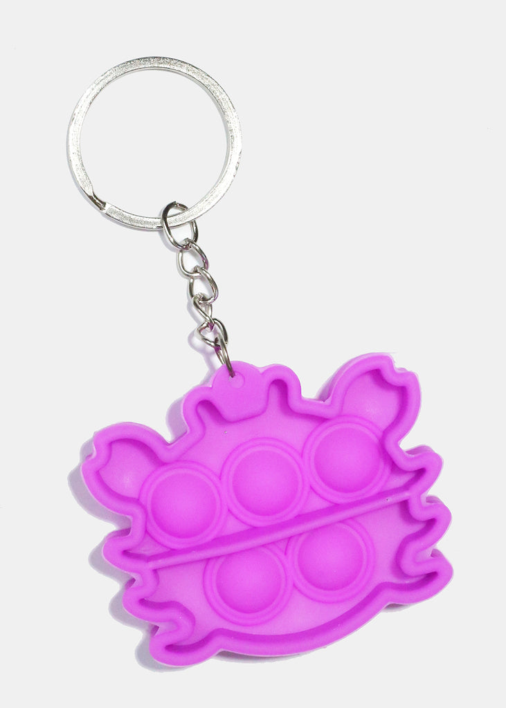 Cute Crab Push Pop KeyChain Purple ACCESSORIES - Shop Miss A