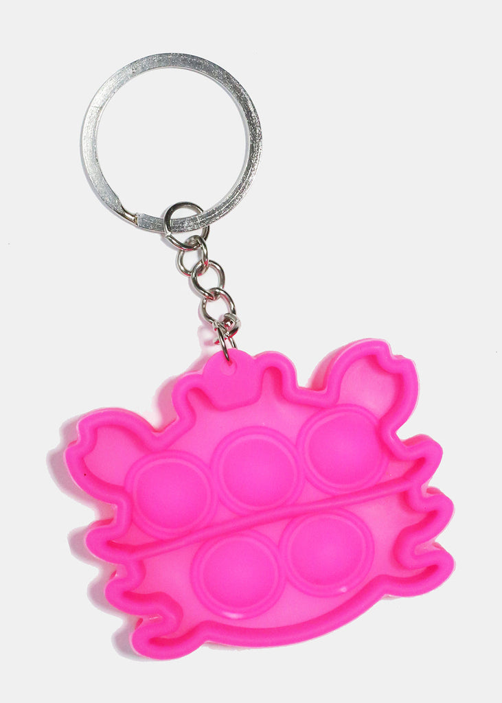 Cute Crab Push Pop KeyChain Pink ACCESSORIES - Shop Miss A