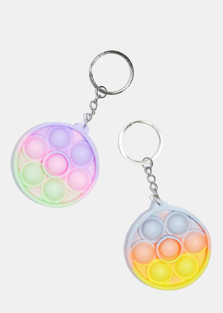 Tie Dye Round Push Pop Keychain Fidget  ACCESSORIES - Shop Miss A