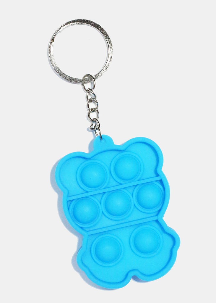 Colorful Bear Push Pop Keychain Blue ACCESSORIES - Shop Miss A