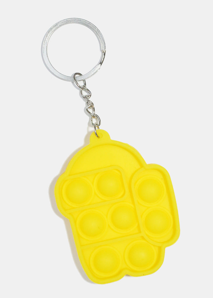 Color Robot Push Pop Keychain Fidget Yellow ACCESSORIES - Shop Miss A