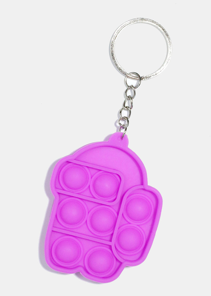 Color Robot Push Pop Keychain Fidget Purple ACCESSORIES - Shop Miss A