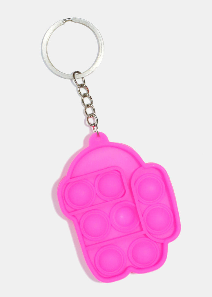 Color Robot Push Pop Keychain Fidget Hot Pink ACCESSORIES - Shop Miss A