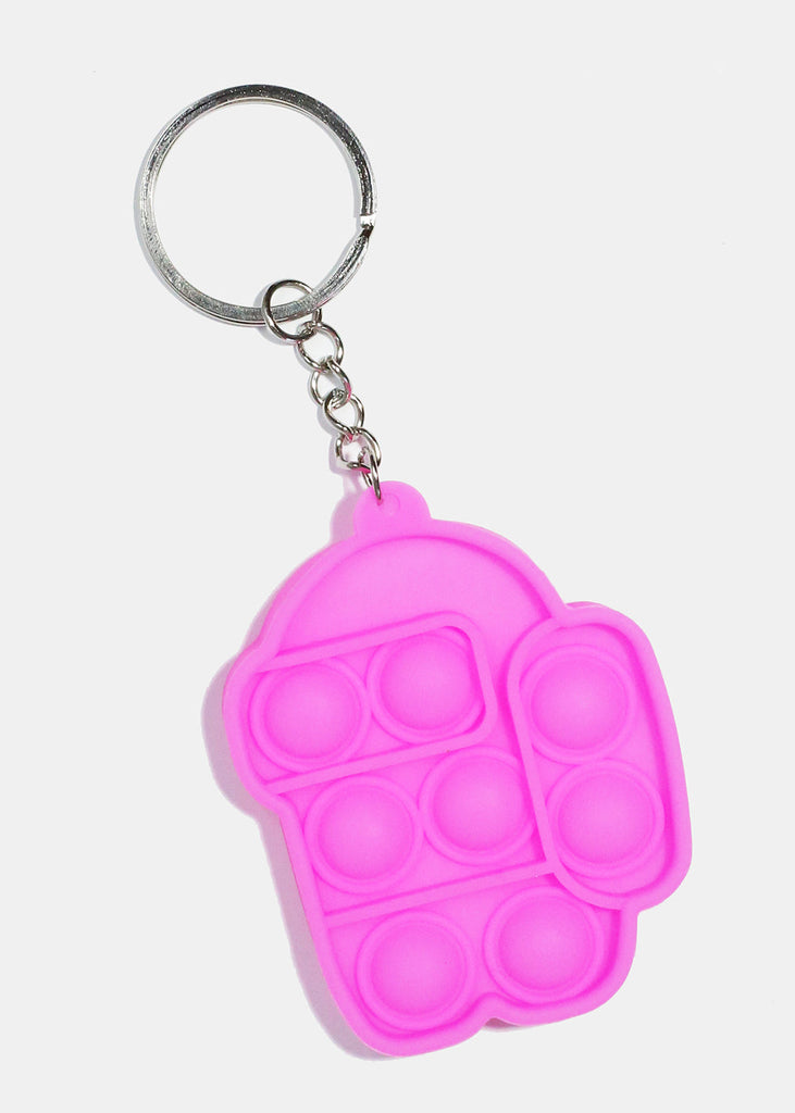 Color Robot Push Pop Keychain Fidget Pink ACCESSORIES - Shop Miss A