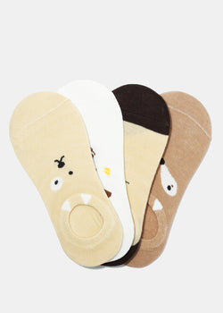 Cute Animal Face No Show Socks  ACCESSORIES - Shop Miss A