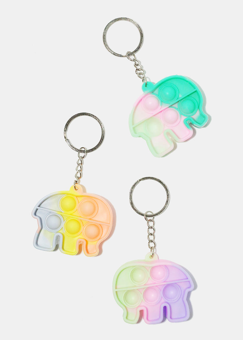 Tie Dye Elephant Push Pop Keychain  ACCESSORIES - Shop Miss A